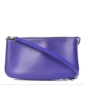 Louis Vuitton ebi blue pochette bag